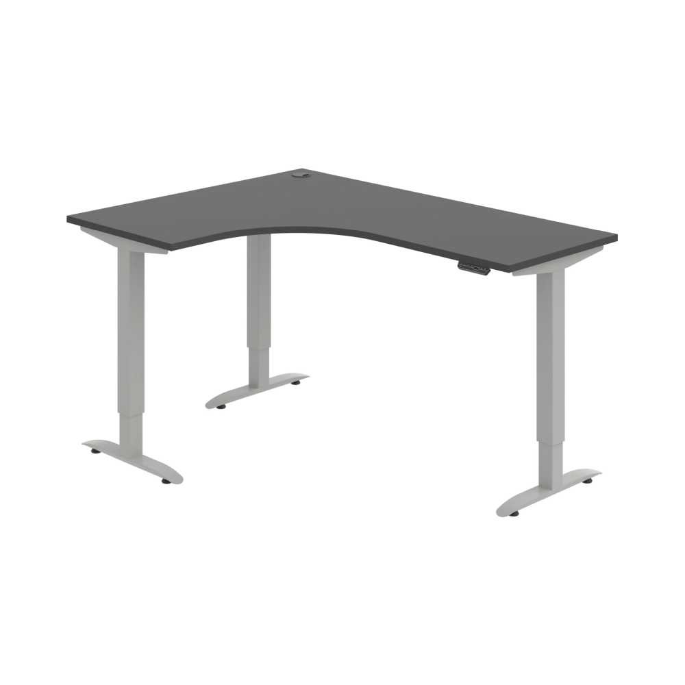 HOBIS trigon elektr.staviteľný stôl pamäť.ovlád. - MST 2M 60 P, antracit