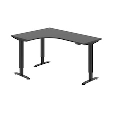 HOBIS trigon elektr.staviteľný stôl pamäť.ovlád. - MST 2M 60 P, antracit - 1