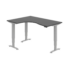 HOBIS trigon elektr.staviteľný stôl pamäť.ovlád. - MST 3M 2005 P, antracit