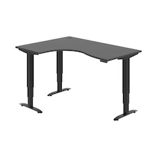 HOBIS trigon elektr.staviteľný stôl pamäť.ovlád. - MST 3M 2005 P, antracit - 1