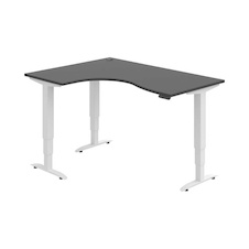 HOBIS trigon elektr.staviteľný stôl pamäť.ovlád. - MST 3M 2005 P, antracit - 2