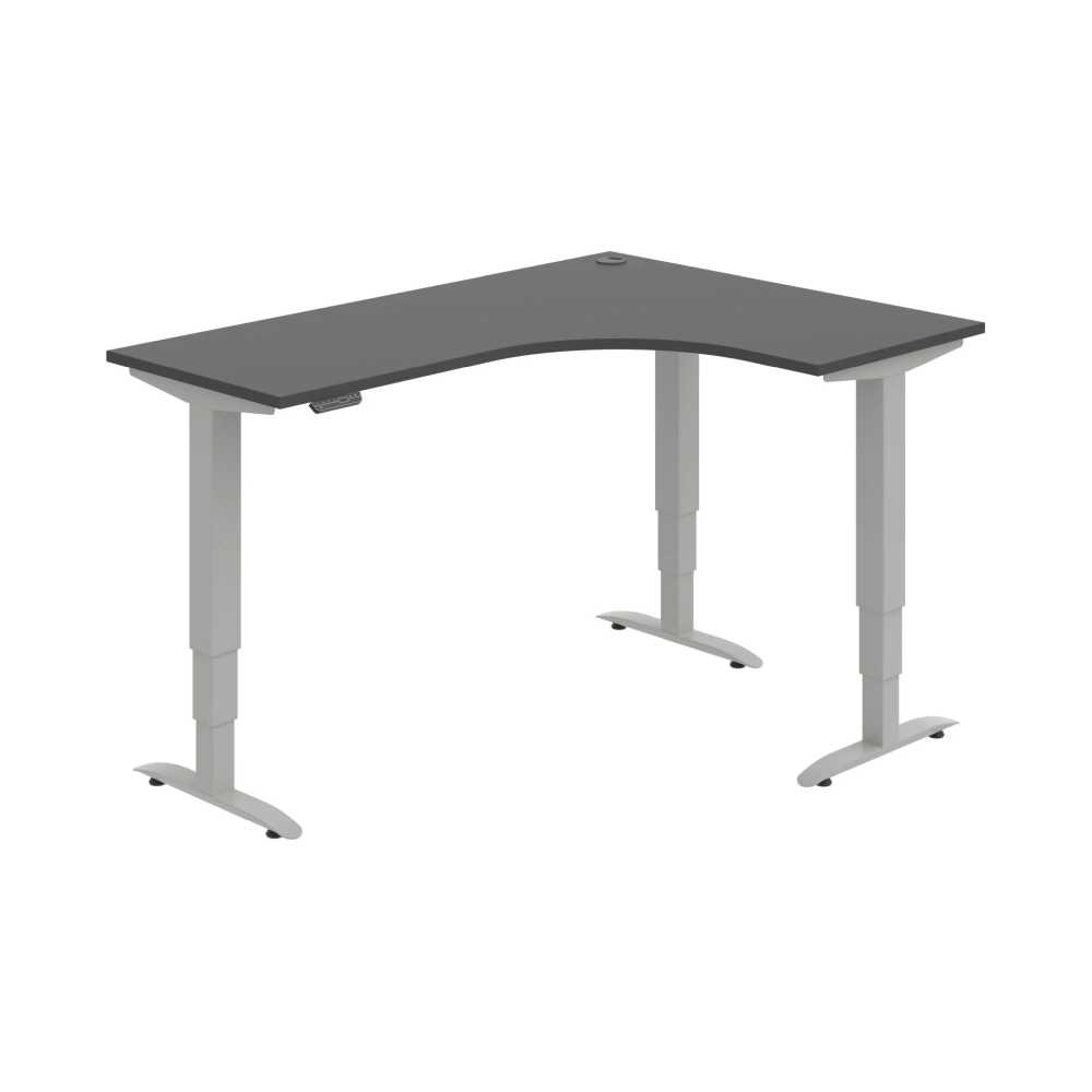 HOBIS trigon elektr.staviteľný stôl pamäť.ovlád. - MST 3M 60 L, antracit