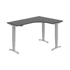 HOBIS trigon elektr.staviteľný stôl pamäť.ovlád. - MST 3M 60 L, antracit
