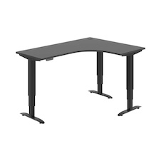 HOBIS trigon elektr.staviteľný stôl pamäť.ovlád. - MST 3M 60 L, antracit - 1