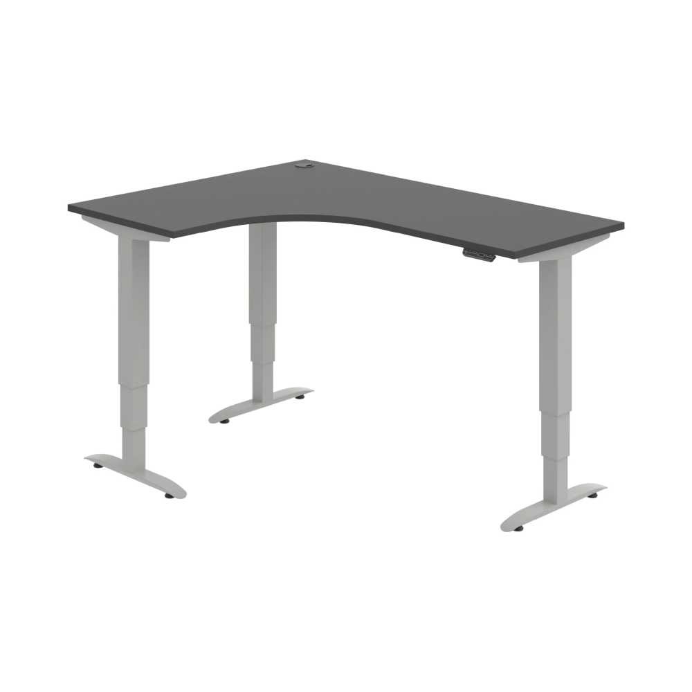 HOBIS trigon elektr.staviteľný stôl pamäť.ovlád. - MST 3M 60 P, antracit