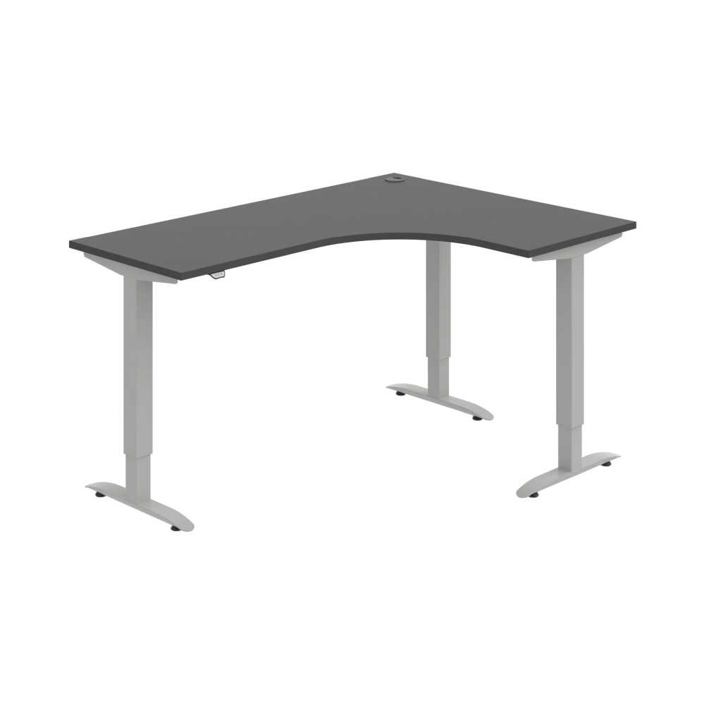 HOBIS trigon elektr.staviteľný stôl stand.ovlad. - MST 2 60 L, antracit