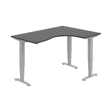 HOBIS trigon elektr.staviteľný stôl stand.ovlad. - MST 3 2005 L, antracit