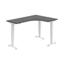 HOBIS trigon elektr.staviteľný stôl stand.ovlad. - MST 3 60 L, antracit - 2