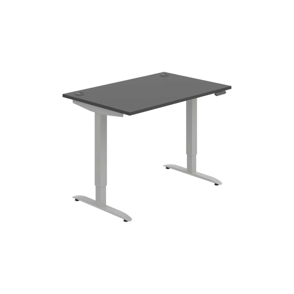 HOBIS výškovo nastaviteľný stôl 120 cm, pamäť.ovlad. - MOTION MS 2M 1200, antracit