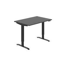 HOBIS výškovo nastaviteľný stôl 120 cm, pamäť.ovlad. - MOTION MS 2M 1200, antracit - 1