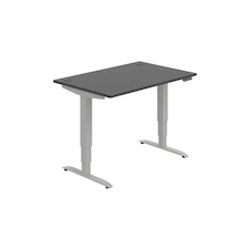 HOBIS výškovo nastaviteľný stôl 120 cm, pamäť.ovlad. - MOTION MS 3M 1200, antracit