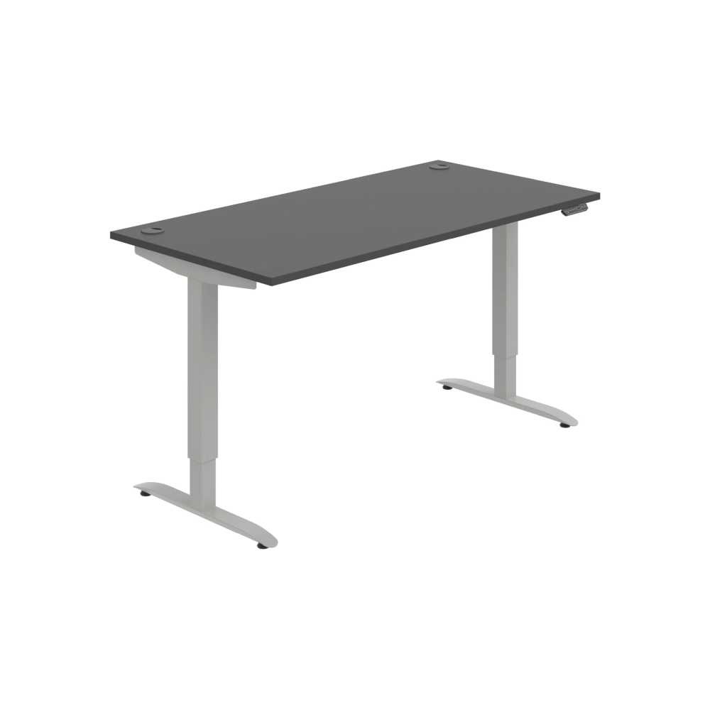 HOBIS výškovo nastaviteľný stôl 160 cm, pamäť.ovlad. - MOTION MS 2M 1600, antracit