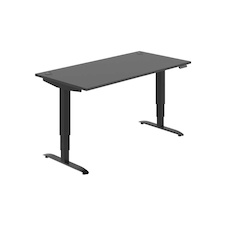 HOBIS výškovo nastaviteľný stôl 160 cm, pamäť.ovlad. - MOTION MS 3M 1600, antracit - 1