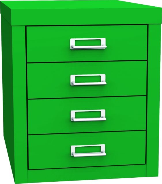 Zásuvková skriňa KSZ 44 A, zelená