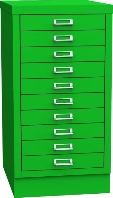 Zásuvková skriňa KSZ 310 B, zelená