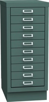 KOVOS zásuvková skriňa KSZ 410 B, tmavo šedá