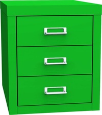 KOVOS zásuvková skriňa KSZ 43 A, zelená