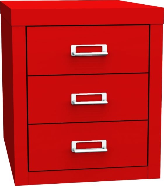 KOVOS zásuvková skriňa KSZ 43 A, červená