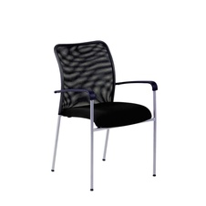 Jednacia stolička TRITON NET, čierna