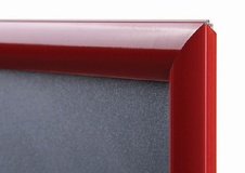 Plagátový klaprám A4 profil 25 mm, červený
