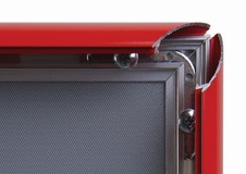 Plagátový klaprám A2 profil 25 mm, červený