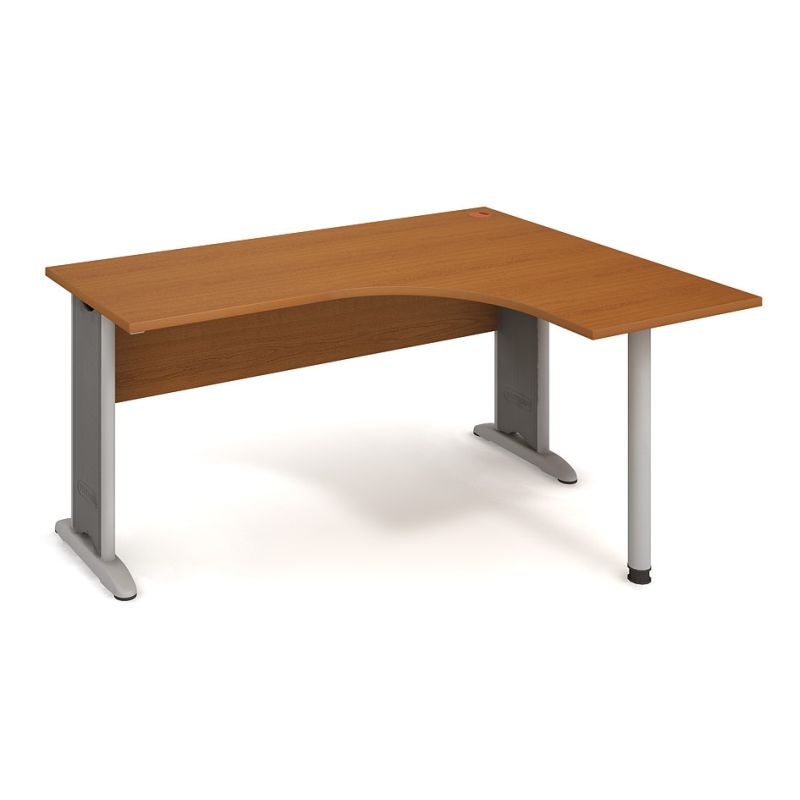 HOBIS kancelársky stôl pracovný tvarový, ergo ľavý - CE 60 L, čerešňa