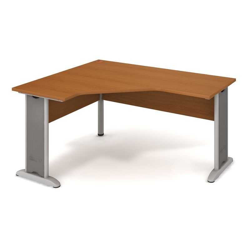 HOBIS kancelársky stôl pracovný tvarový, ergo pravý - CEV 60 P, čerešňa