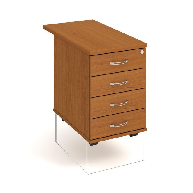 HOBIS kontajner K 24 CP 80, 4 zásuvky, roky pozdĺž, 80 cm, čerešňa