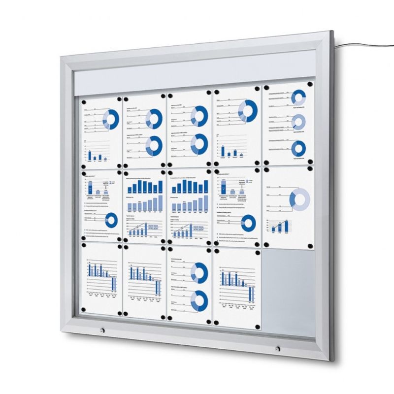 Vonkajšia vitrína SCT15xA4 s LED osvetlením