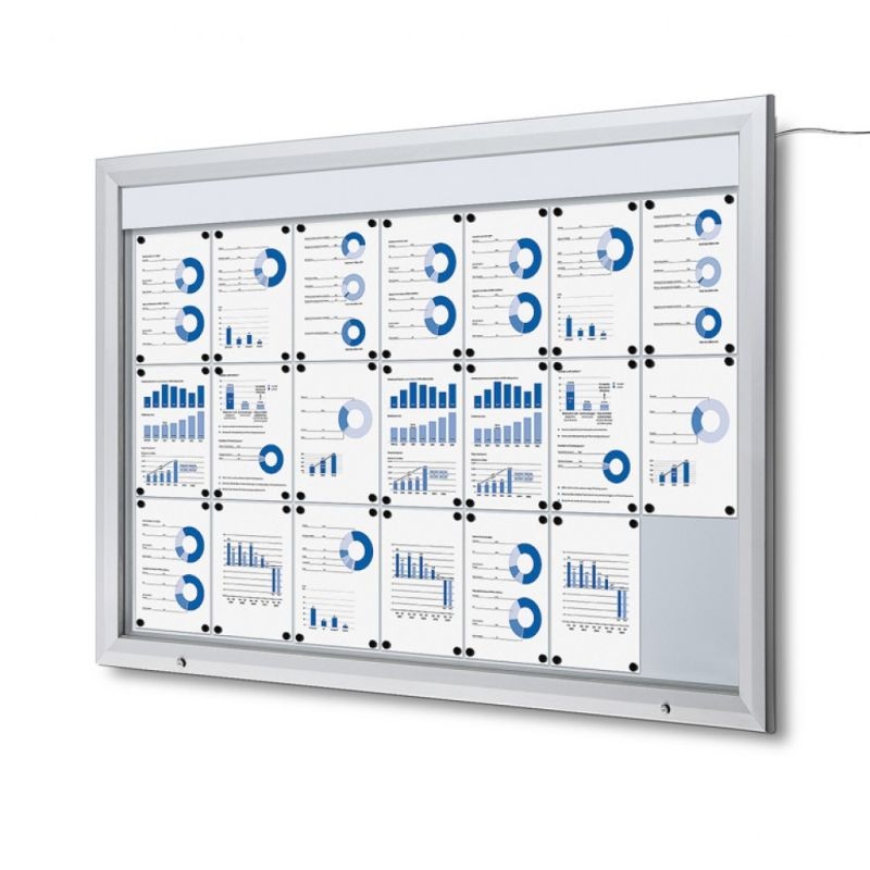 Vonkajšia vitrína SCT21xA4 s LED osvetlením