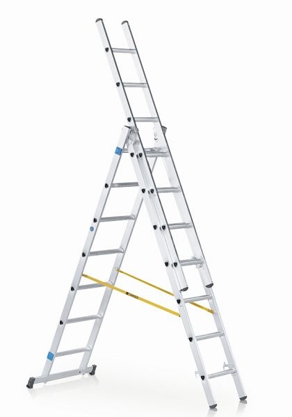 Viacúčelový trojdielny rebrík profi 3x12 pričlí