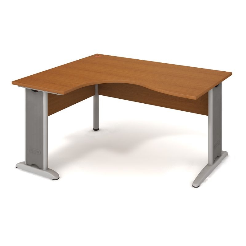 HOBIS kancelársky stôl pracovný tvarový, ergo pravý - CE 2005 P, čerešňa