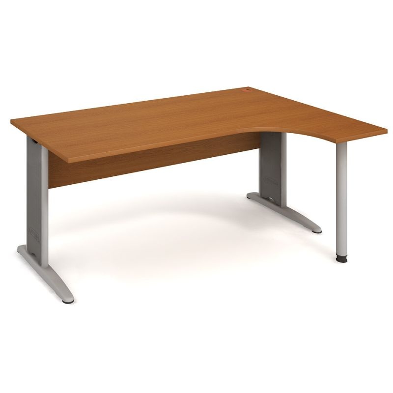 HOBIS kancelársky stôl pracovný tvarový, ergo ľavý - CE 1800 L, čerešňa