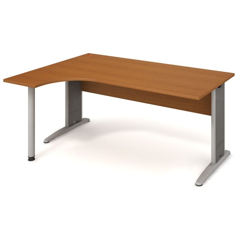 HOBIS kancelársky stôl pracovný tvarový, ergo pravý - CE 1800 P, čerešňa