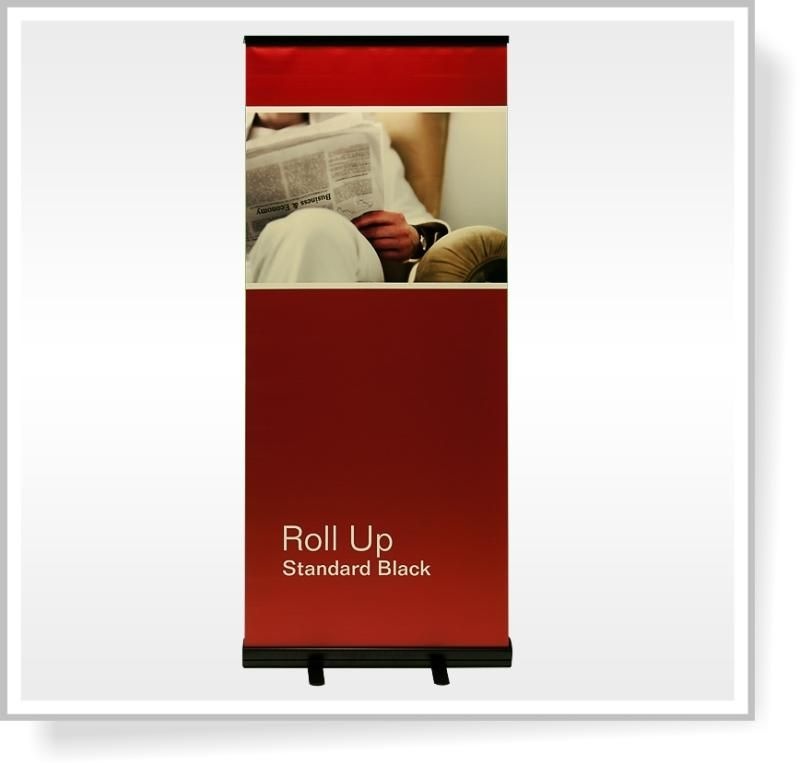 ROLL UP banner Standard BLACK 85 x 200