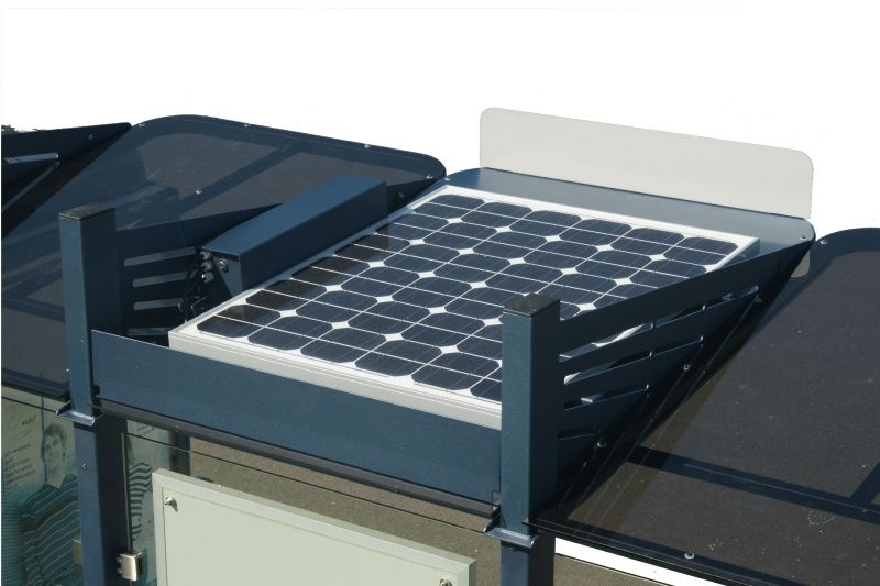 LED osvetlenie zastávky CONVI s fotovoltaickým panelom